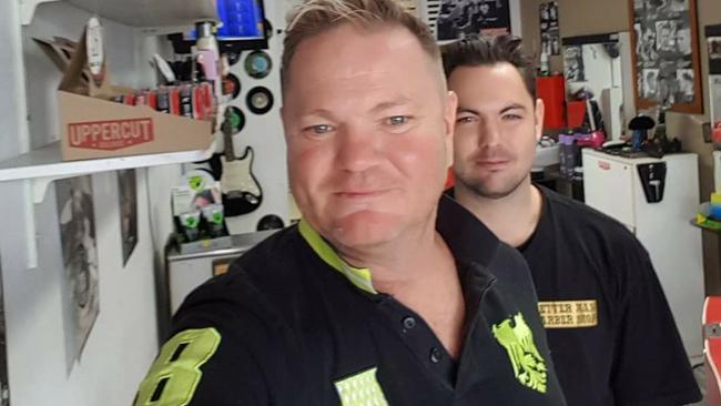 Speed Razor Barber Shop owners Neil and Blake Anderson. Picture: Facebook