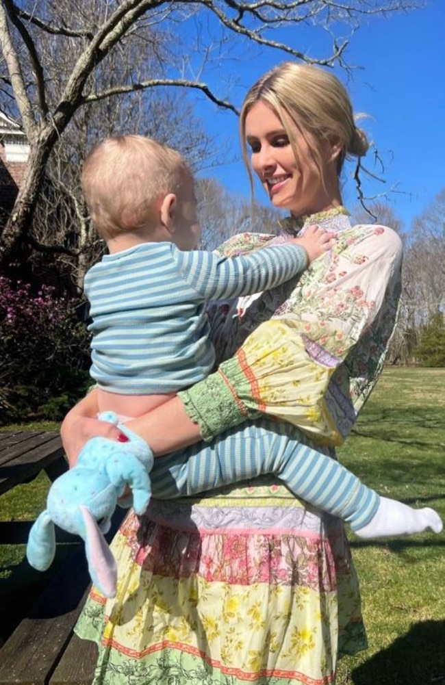 She revealed her son's name – Chasen – for the first time. Picture: Instagram/Nicky Hilton