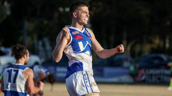 Jack Vivian and Sunbury Kangaroos will play for the Division 2 premiership. Picture: George Sal