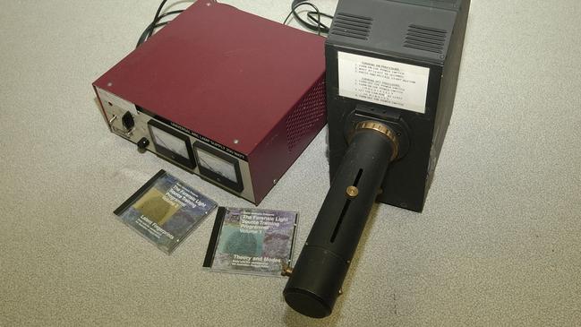 An early Polilight prototype, then known as the Unilight. Picture: AFP