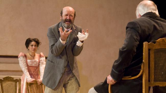 Garry McDonald in Uncle Vanya, 2006, alongside Adelaide favourite Elena Carapetis.