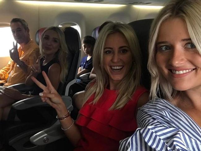 Roxy Jacenko flies her team to the Gold Coast for lunch at Burleigh Heads. Picture: Instagram