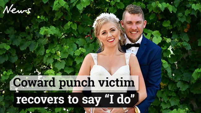 Coward punch victim recovers to say "I do"