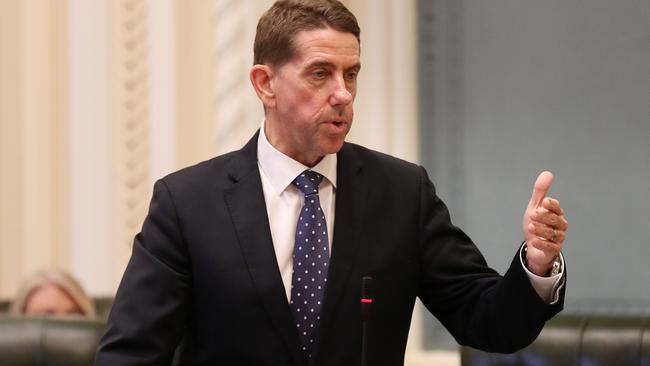 Minister Cameron Dick, Question Time, Parliament House, Brisbane. Photographer: Liam Kidston