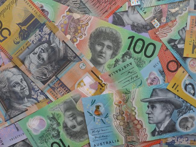 AUSTRALIA - NewsWire Photos - General view editorial generic stock photo of Australian cash money currency. Picture: NCA NewsWire / Nicholas Eagar