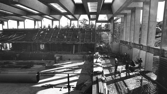 Warringah Aquatic Centre under construction. Courtesy Dee Why Library