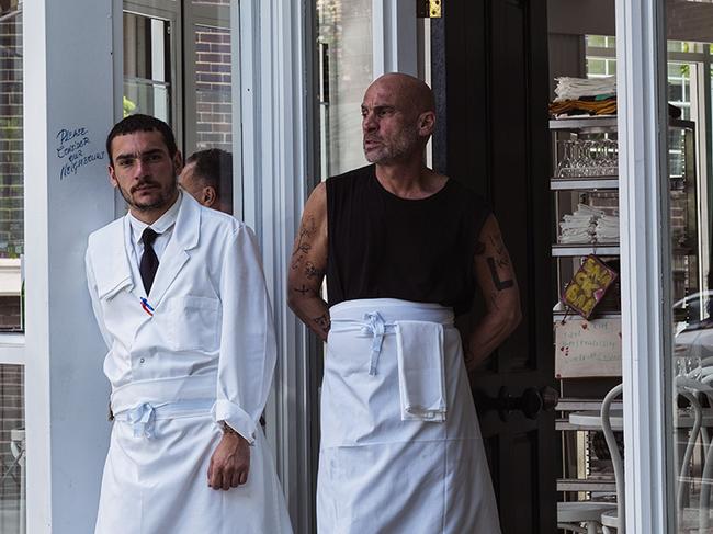 Sylvester (left) and Maurice Terzini at their joint Potts Point venture Snack Kitchen, which closed last year. Picture: Supplied