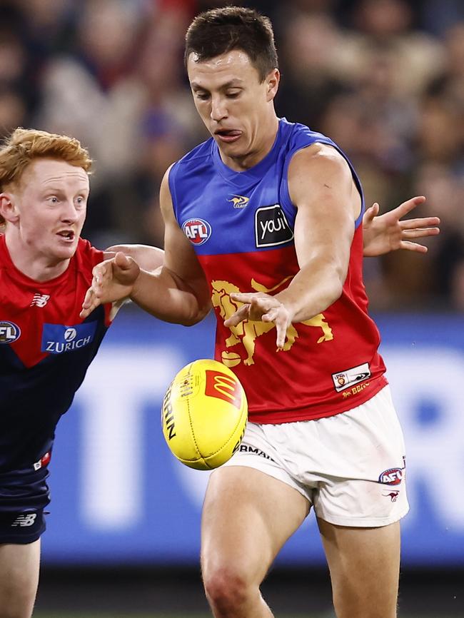 Slick-footed Hugh McCluggage tried hard for the Lions. Picture: Getty Images