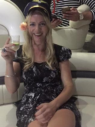 My pal Clare keeps it classy aboard our yacht. Picture: Supplied / Instagram