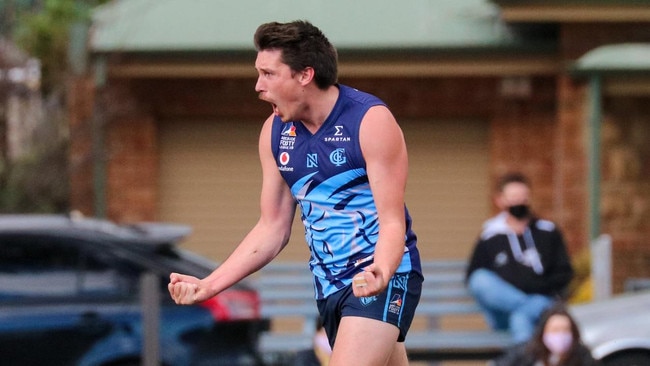 Glenunga star Michael McMahon should combine well with new recruit Abe Davis in season 2023. Picture: Brayden Goldspink