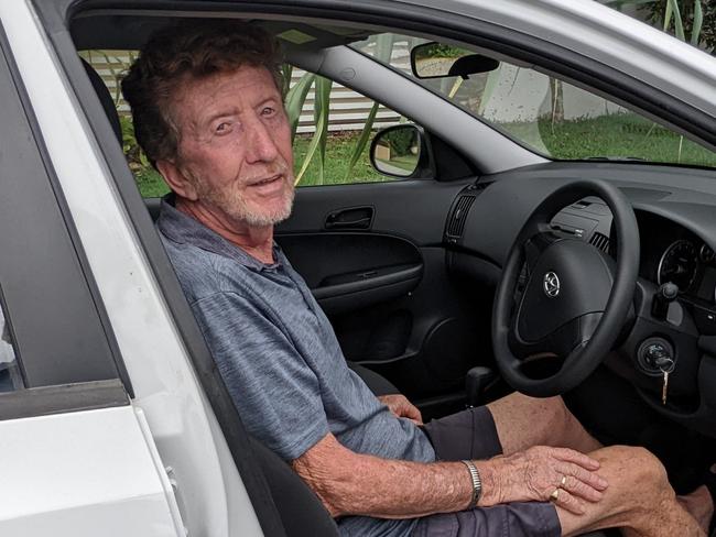 Palm Beach resident Brian Maisey with his new car. Picture: Keith Woods.