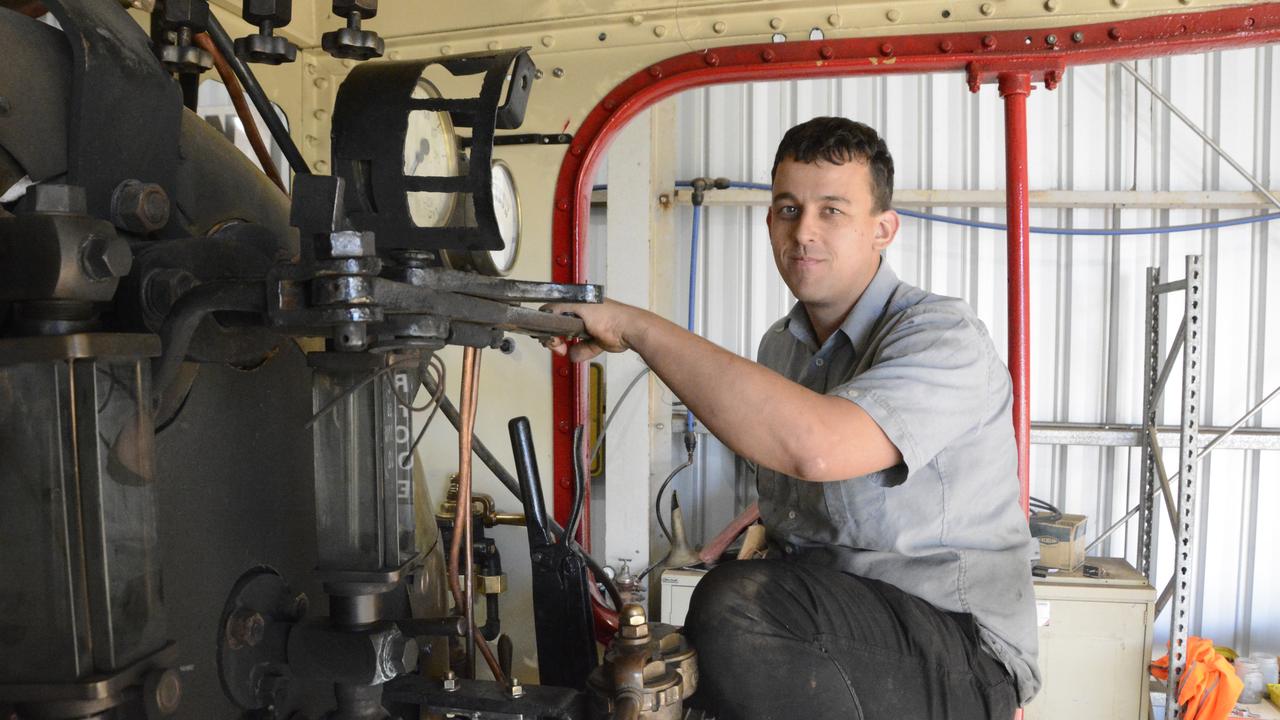 JOURNEY'S END: DownSteam Tourist Railway and Museum volunteer project manager Andrew Caldwell said the restoration of The Pride of Toowoomba is nearing completion. Picture: Rhylea Millar