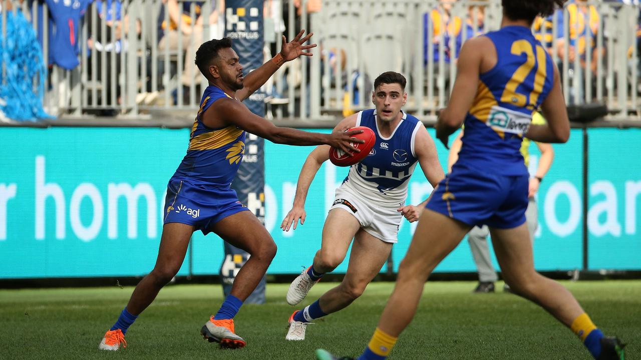 Willie Rioli booted an amazing first term goal. Photo: Paul Kane/Getty Images.