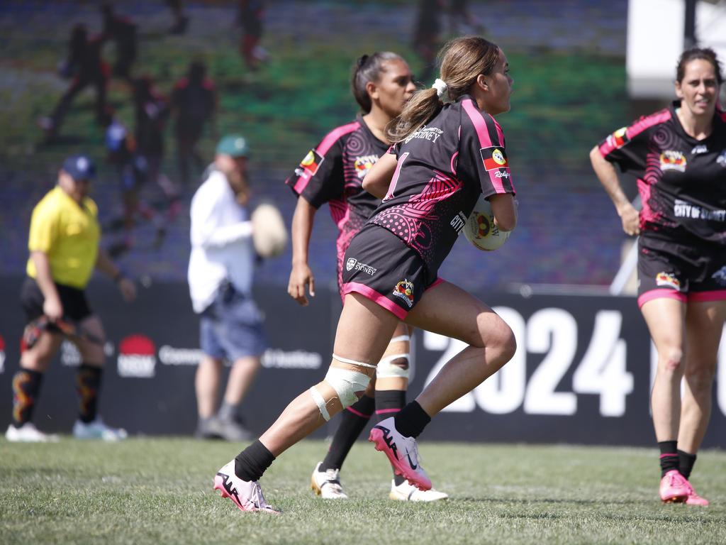 Koori Knockout - Day 4 Womens GF Redfern All Blacks v Bourke Warriors Monday, 7 October 2024 Hereford St, Bathurst NSW 2795, Australia, Picture Warren Gannon Photography