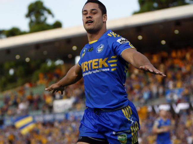 The Hayne Plane has landed, and the 30-year-old, pictured in 2013, has returned to his old club, Parramatta Eels. Picture: AAP Image/Action Photographics, Renee McKay