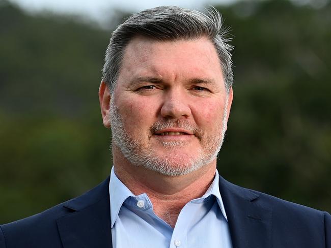 BRISBANE, AUSTRALIA - NOVEMBER 20: Newly appointed Rugby Australia Chair Daniel Herbert poses for a portrait during a press conference at GPS Rugby Club on November 20, 2023 in Brisbane, Australia. (Photo by Albert Perez/Getty Images)