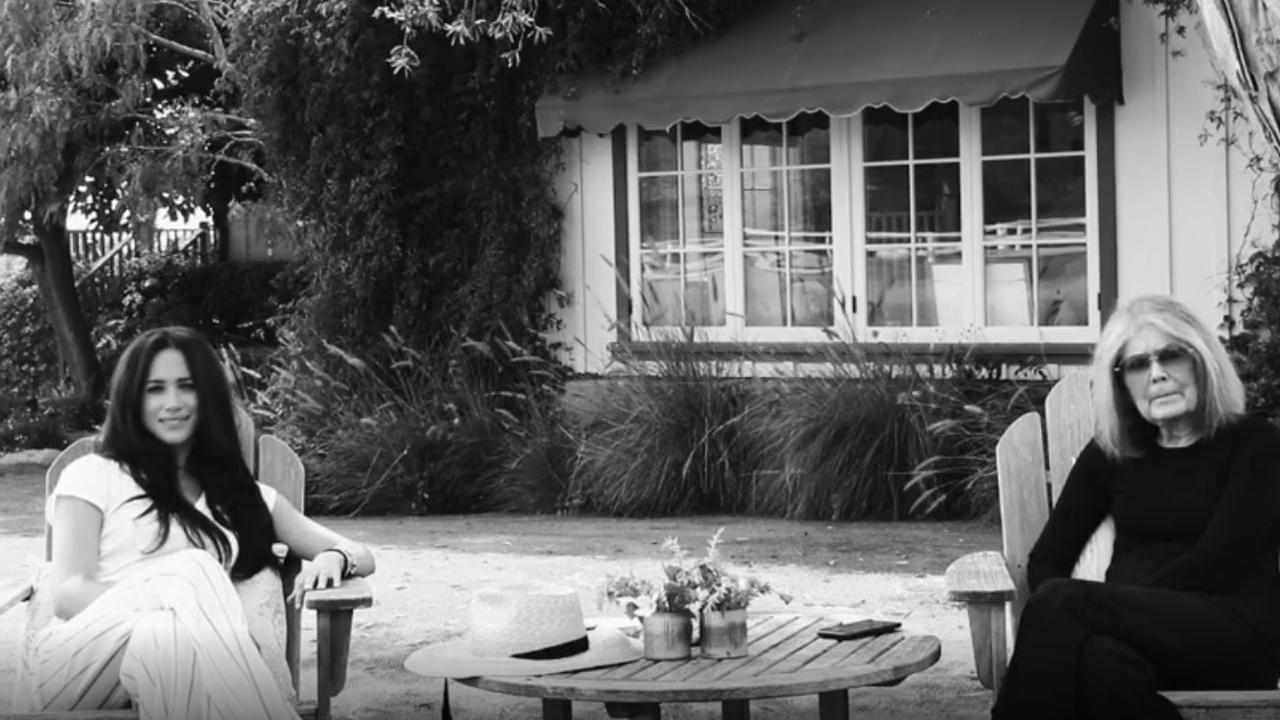 Meghan Markle in an intimate backyard interview with Gloria Steinem.