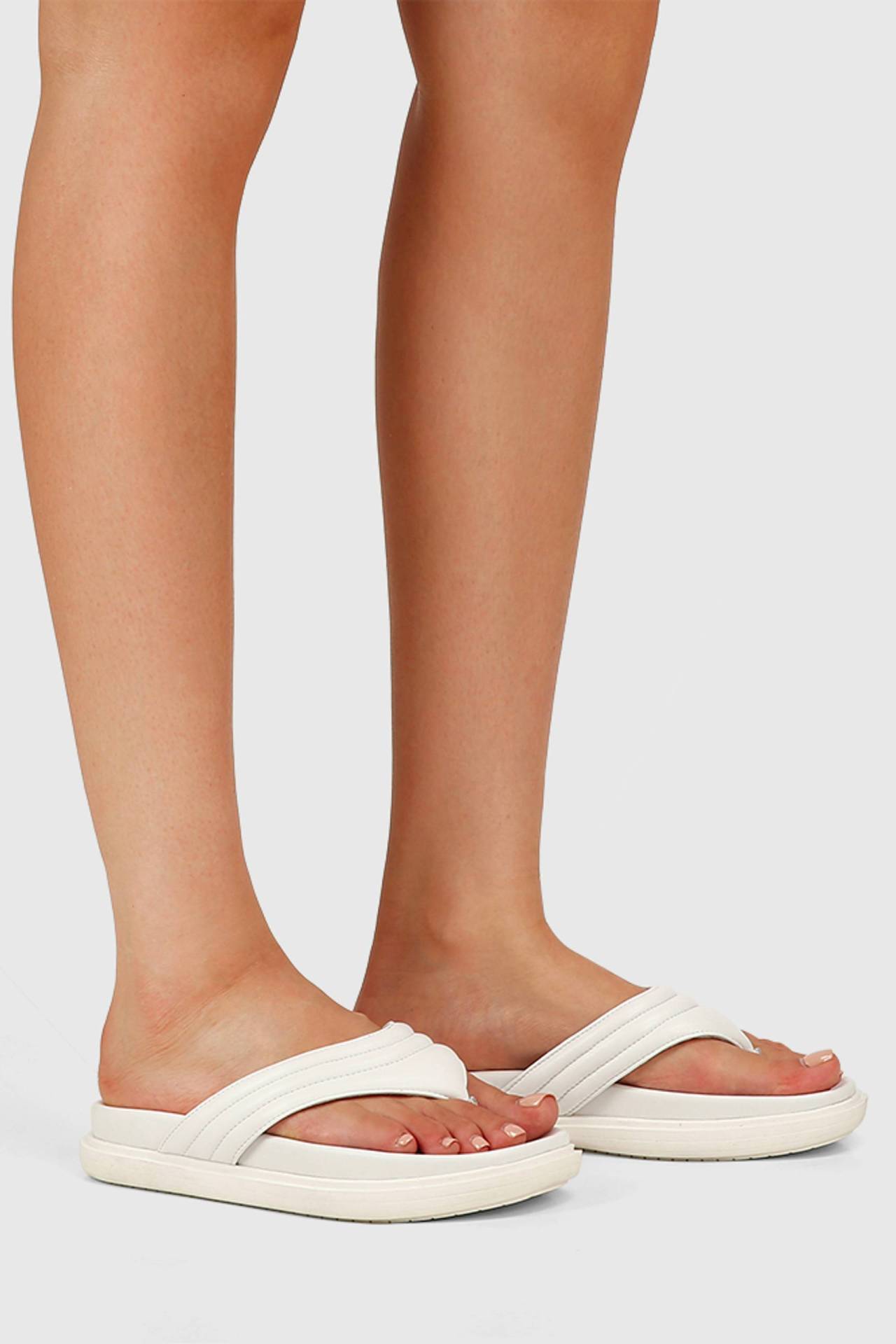 <p><strong>SHOP NOW:&nbsp;</strong>Avivah white leather thong sandal, $39.95 (originally $160) from <strong><a href="https://wittner.com.au/Avivah-White-Leather-Thong-Sandal" target="_blank" rel="nofollow noopener">Wittner</a></strong></p>