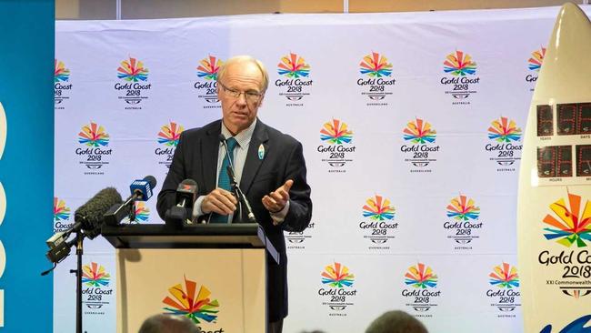 They couldn't find time to show us the athletes walking into the stadium, but we were practically chained to the chair when Peter Beattie began talking.