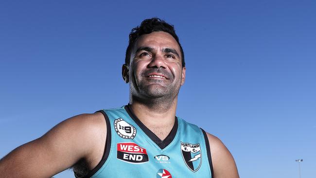 Former Port Adelaide and North Melbourne forward Lindsay Thomas played in the Adelaide Footy League with Portland last season but is now coach of Yankalilla. Picture: Sarah Reed