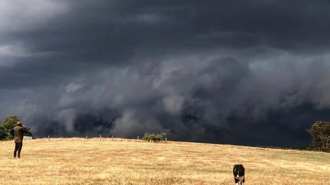 Ballarat was hit by heavy rain and flooding on Wednesday, will falls of more than 100mm recorded. Picture: Twitter