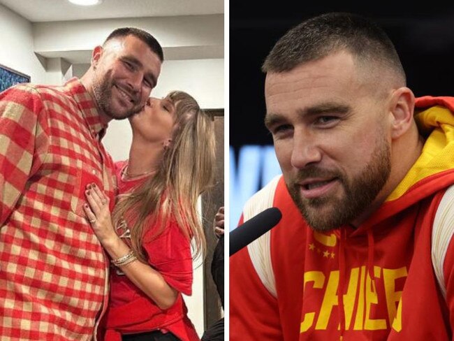 Travis Kelce was coy when asked about his relationship status with Taylor Swift.