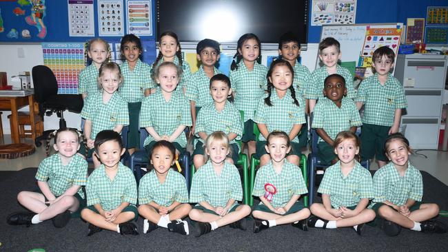 Annandale Christian College Prep K1 TEACHER: DALE KNIGHT Back: Isla Baillie, Saayoni Chauhan, Isobel Johnston, Ezak Joby, Elisha Lansangan, Johnes Thannickal, Archer Langton, Nicholas Costello. Middle: Katrien Putter, Summer McDonald, Elliot Nguyen, Eana Song, Javan Banza. Front: Isabella Marshall, Ha Myeong Lim, Nayul Kim, Emma Cole, Winifred Kurylowicz, Evie Clark, Pippa Keam