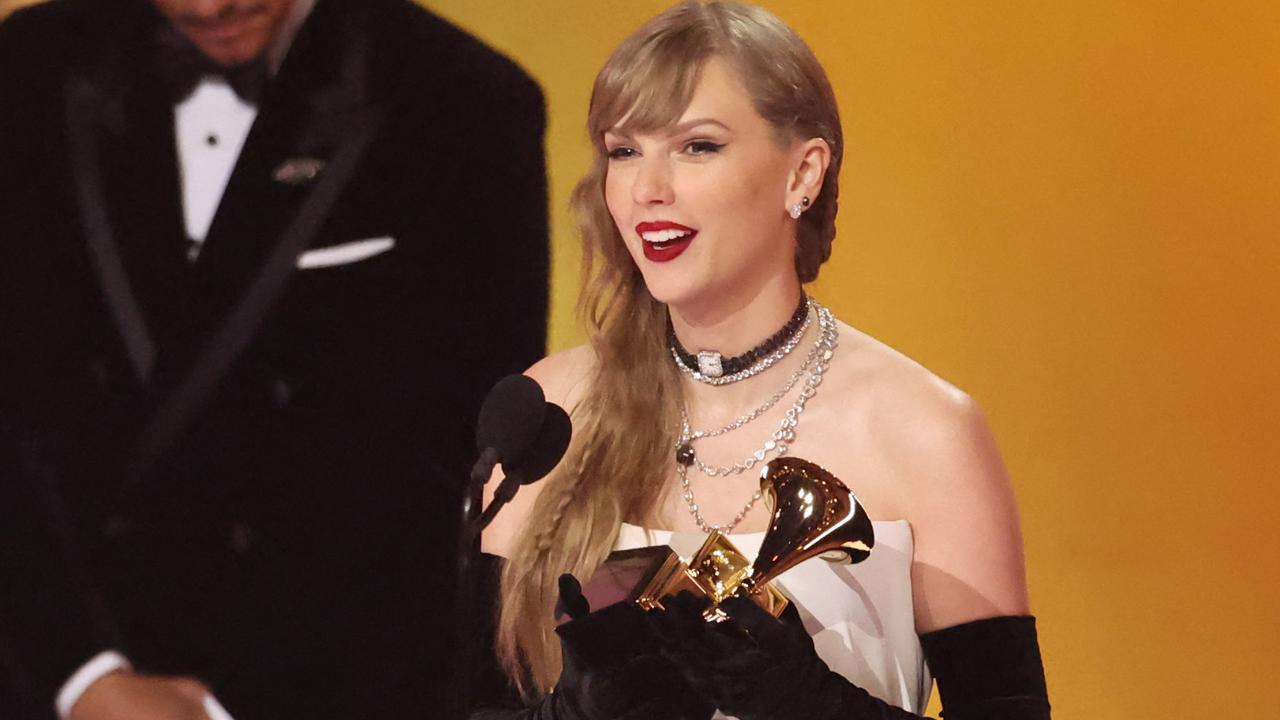 Swift used her acceptance speech to announce her new album. Picture: Amy Sussman/Getty Images via AFP