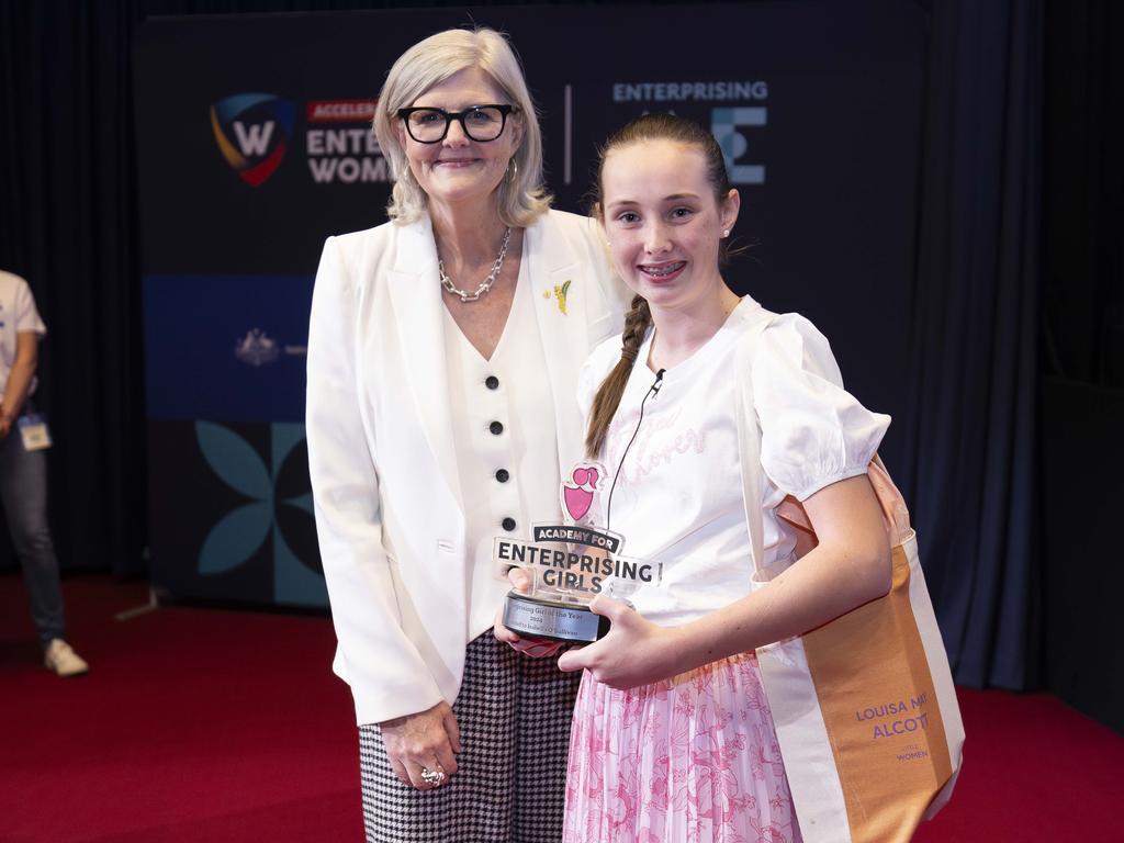 Her Excellency the Honourable Ms Sam Mostyn AC, Governor-General of the Commonwealth of Australia attends the Accelerator for Enterprising Women: Kickstarter Challenge Grand Final 2024 at Parliament House, Canberra.