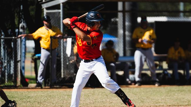 Ben Ganley faces a pitch for SA. Picture: Baseball Australia