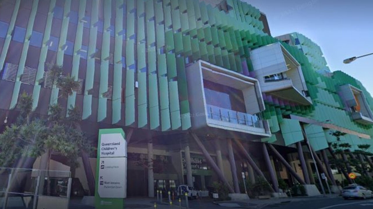 The 23-month-old died at Queensland Children’s Hospital, in Brisbane, on Sunday. Picture: Google Maps