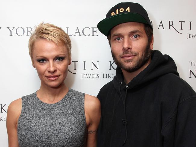 Pamela Anderson with husband #3 and #4 Rick Salomon. Picture: Getty