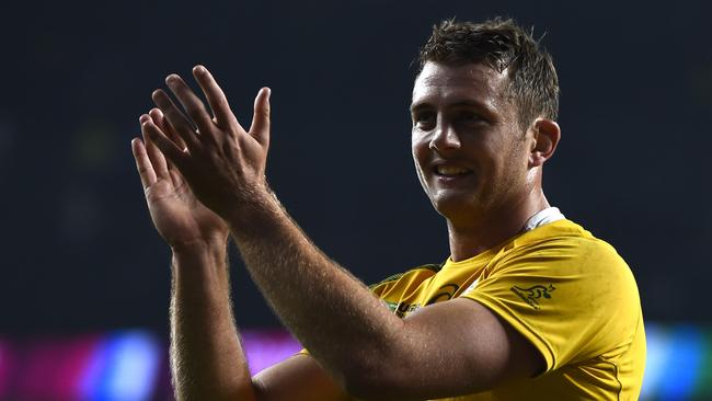 Dean Mumm is back in the starting side for the Wallabies’ clash with Ireland. Picture: AFP