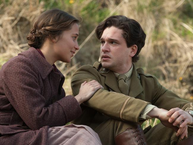 Alicia Vikander and Kit Harrington in a scene from the Testament Of Youth.