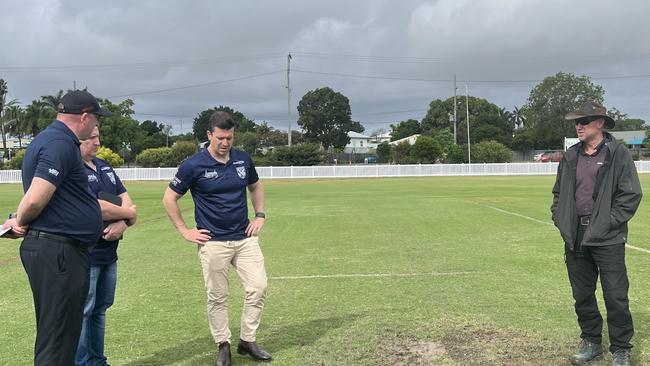 While there's a patch or two in the ground after cricket season, it's nothing the Salter Oval groundsman can't fix in time for the Bulldogs vs. Cowboys match.