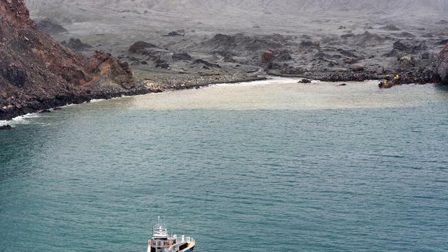 Police launch Deodar in the search area Picture: New Zealand Defence Force