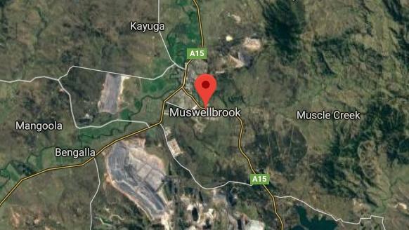 Muswellbrook had a 3.8 magnitude earthquake Monday afternoon. Google maps