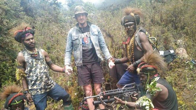 Video from the separatist Free Papua Movement appears to show kidnapped New Zealand pilot Philip Mark Mehrtens. Picture: Twitter