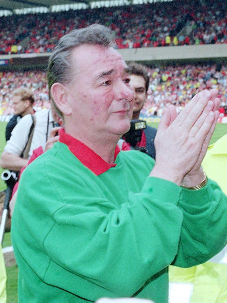 Legendary manager Brian Clough.