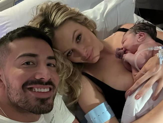 The couple welcomed their daughter in March. Picture: Instagram