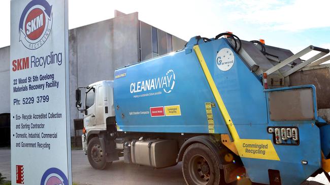 The SKM Recycling plant in Geelong. Picture: Glenn Ferguson