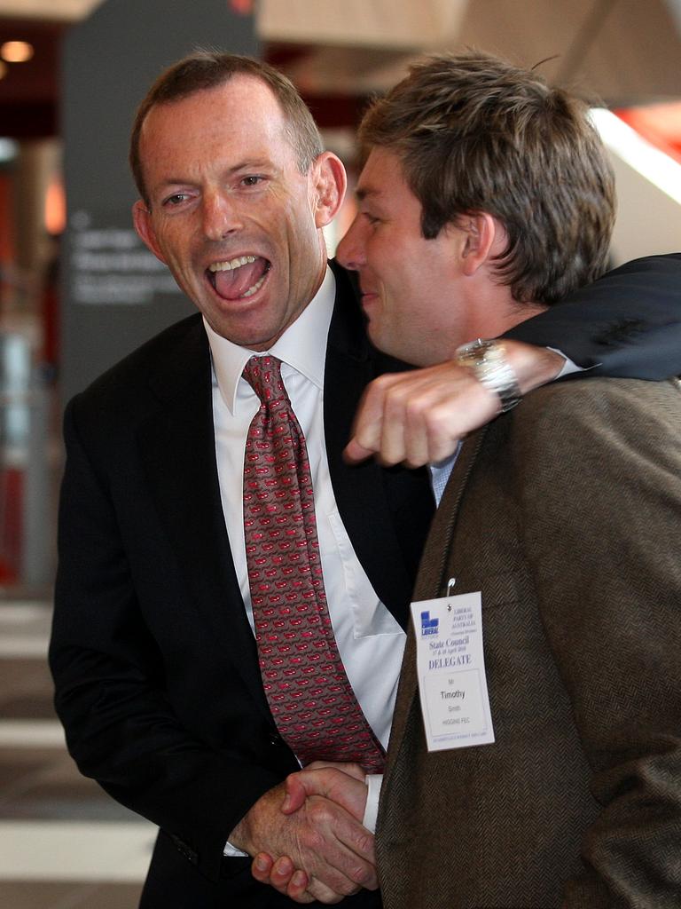 Tony Abbott and Tim Smith.