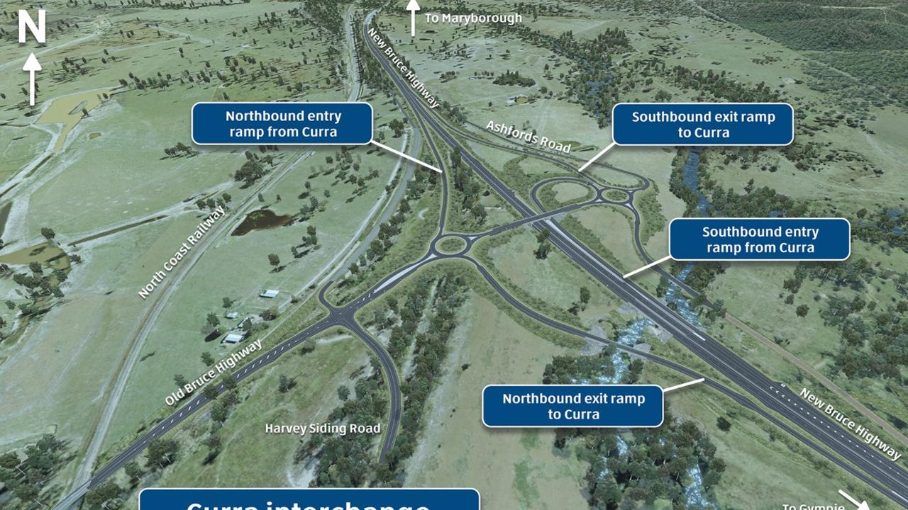 Design for the interchange at Curra.