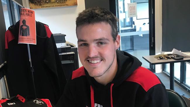 Blake Mullane starred in Frankston YCW’s premiership winning season.