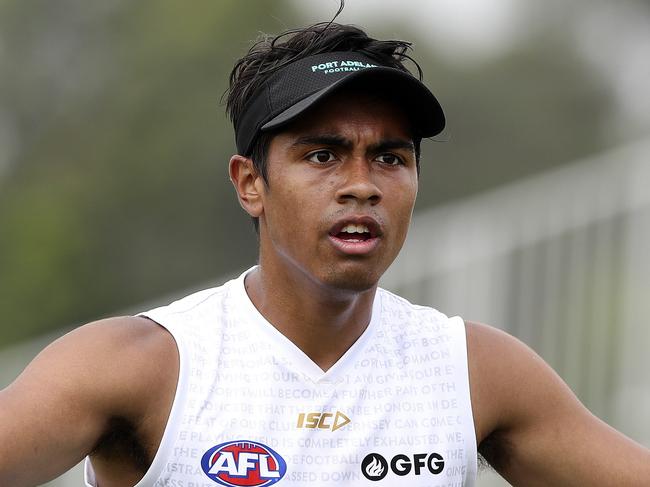 AFL - Port Adelaide training camp,  Maroochydore Queensland - DAY 2. Trent Burgoyne Picture SARAH REED