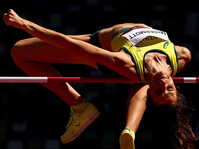 *2021 Getty Images Best of Sport Australia* - TOKYO, JAPAN - AUGUST 05: Nicola McDermott of Team Australia competes in the Women's High Jump Qualification on day thirteen of the Tokyo 2020 Olympic Games at Olympic Stadium on August 05, 2021 in Tokyo, Japan. (Photo by Cameron Spencer/Getty Images)