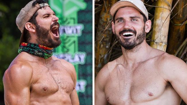 All smiles, but even finding a place to sleep was tough for Simon this season of Survivor.