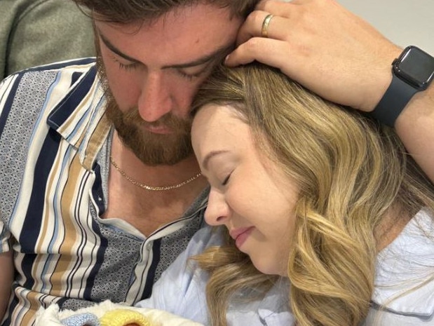 Lucy and Adam lost their twins in July. Picture: Facebook