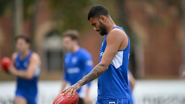 Tarryn Thomas is set to return via North Melbourne’s VFL program. Picture: Morgan Hancock/Getty Images