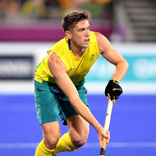 Eddie Ockenden in action for Australia at the Gold Coast 2018 Commonwealth Games. Picture: Bradley Kanaris/Getty Images